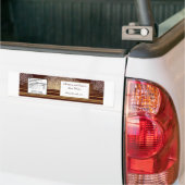 Waterflesetiket Diep Marokkaans Bruin Bumpersticker (Op Truck)