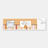 Waterflesetiket Herfst Herfst Pompoen Baby Bumpersticker (Voorkant)