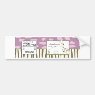 Waterflesetiket Jacana Meisje Oerwoud Zoo Bumpersticker
