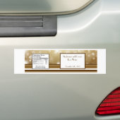 Waterflesetiket Kerstmis Koper Blur Bumpersticker (Op auto)
