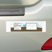 Waterflesetiket Love Birdy Bumpersticker (Op auto)