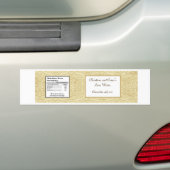 Waterflesetiket Marokkaanse partij Bumpersticker (Op auto)
