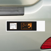 Waterflesetiket Mis XV Sinaasappel Zwart Bumpersticker (Op auto)