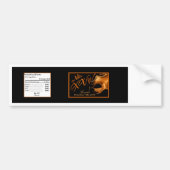 Waterflesetiket Mis XV Sinaasappel Zwart Bumpersticker (Voorkant)