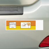 Waterflesetiket Modern Autumn Tree Herfst geblader Bumpersticker (Op auto)