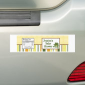 Waterflesetiket Oerwoud Baby's Bumpersticker (Op auto)