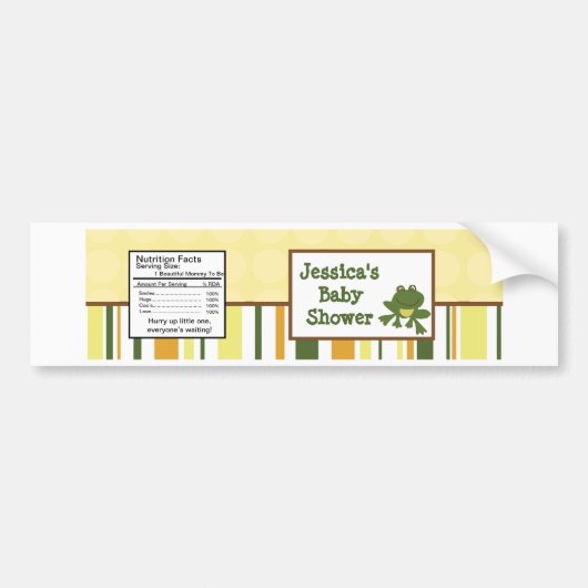 Waterflesetiket Oerwoud Baby's Bumpersticker (Voorkant)