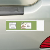 Waterflesetiket Safari Oerwoud Monkey Green Bumpersticker (Op auto)