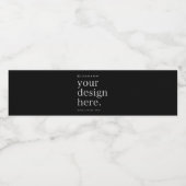 Waterflesetiket Stickers Uw Ontwerp Upload (Enkel label)