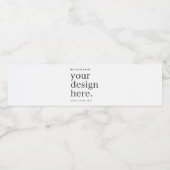 Waterflesetiket Uw Ontwerp Upload Waterfles Etiket (Enkel label)