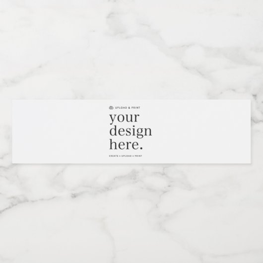 Waterflesetiket Uw Ontwerp Upload Waterfles Etiket (Enkel label)