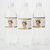 Waterflesetiketten, Sarah's baby shower, witgoud Waterfles Etiket (Flessen)