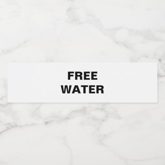 Waterflesetiketten (Set van 4) Waterfles Etiket (Enkel label)