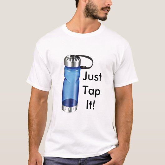 Waterflesje 2, JustTapit! T-shirt (Voorkant)