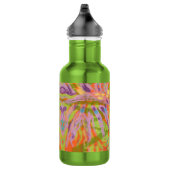 Waterflesje, abstract kleurig ontwerp waterfles  (Rechts)