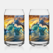 Waterflesje Blikvorm Glas (Links)
