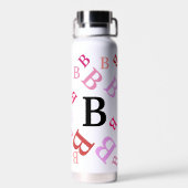 Waterflesje - Jumbride letters in Reds Waterfles (Achterkant)