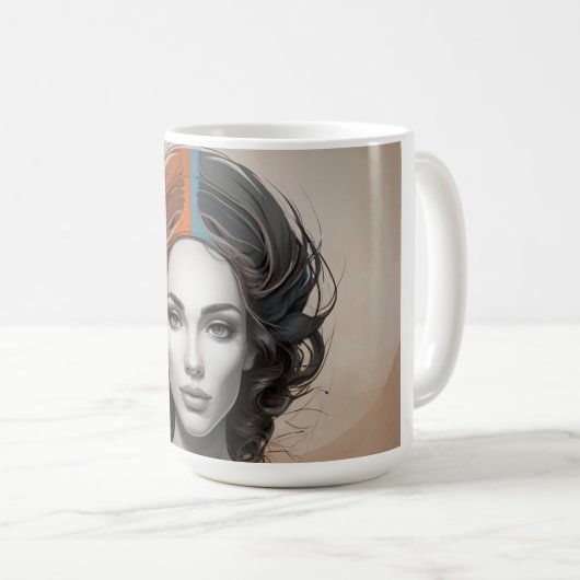 Waterflesje Koffiemok (Voorkant rechts)