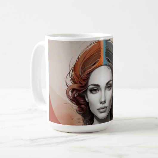 Waterflesje Koffiemok (Voorkant links)