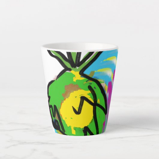Waterflesje Latte Mok (Voorkant)