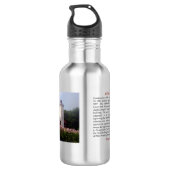 Waterflesje met 40 Mile Point Lighthouse geschiede Waterfles (Achterkant)