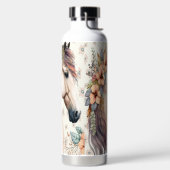 Waterflesje met designerpaarden waterfles (Links)