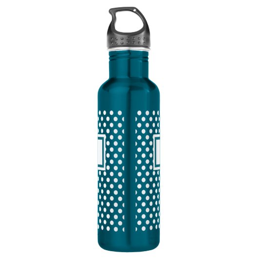 Waterflesje met haarpunten en naambord waterfles  (Achterkant)