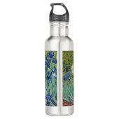 Waterflesje met Van Gogh's Irises Waterfles (Achterkant)