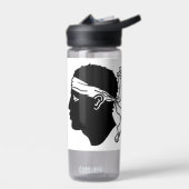 Waterflesje met vlag van Corsica, Frankrijk Waterfles (Links)