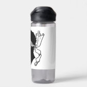 Waterflesje met vlag van Corsica, Frankrijk Waterfles (Achterkant)