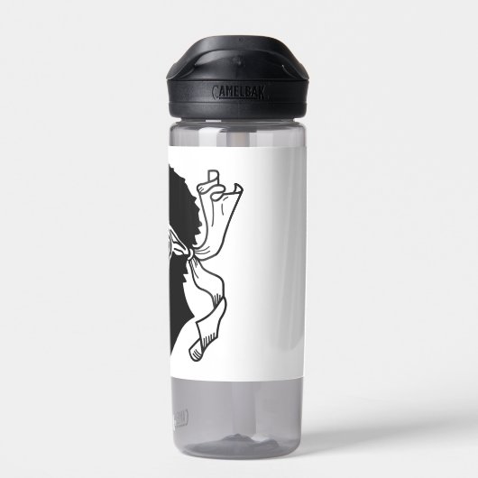 Waterflesje met vlag van Corsica, Frankrijk Waterfles (Achterkant)