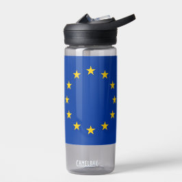 Waterflesje met vlag van de Europese Unie Waterfles
