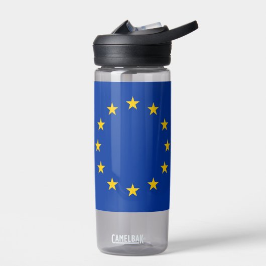 Waterflesje met vlag van de Europese Unie Waterfles (Links)