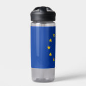 Waterflesje met vlag van de Europese Unie Waterfles (Voorkant)