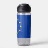 Waterflesje met vlag van de Europese Unie Waterfles (Achterkant)