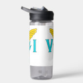 Waterflesje met vlag van de Maagdeneilanden, VS Waterfles (Rechts)