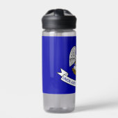 Waterflesje met vlag van de staat Louisiana, VS Waterfles (Voorkant)