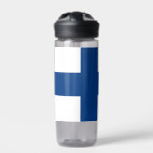 Waterflesje met vlag van Finland Waterfles (Voorkant)