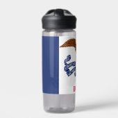 Waterflesje met vlag van Iowa, VS Waterfles (Voorkant)