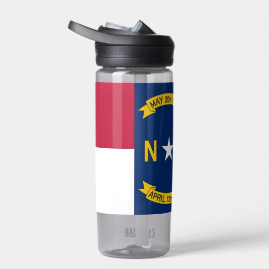 Waterflesje met vlag van North Carolina, VS Waterfles (Rechts)