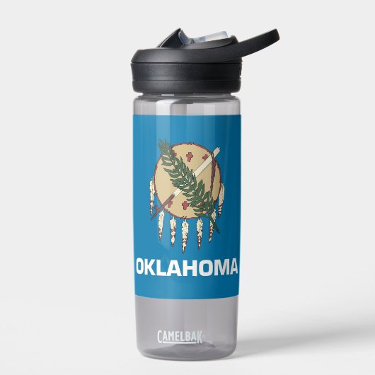Waterflesje met vlag van Oklahoma, VS Waterfles (Links)