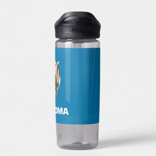 Waterflesje met vlag van Oklahoma, VS Waterfles (Achterkant)