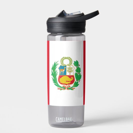 Waterflesje met vlag van Peru Waterfles (Links)