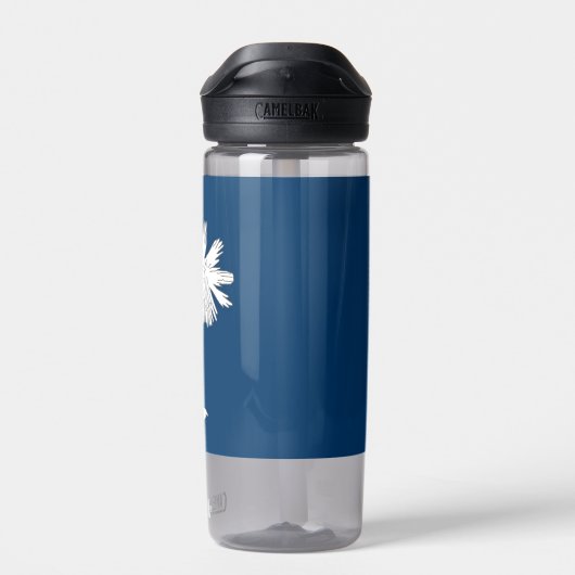 Waterflesje met vlag van South Carolina, VS Waterfles (Achterkant)