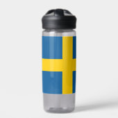 Waterflesje met vlag van Zweden Waterfles (Voorkant)