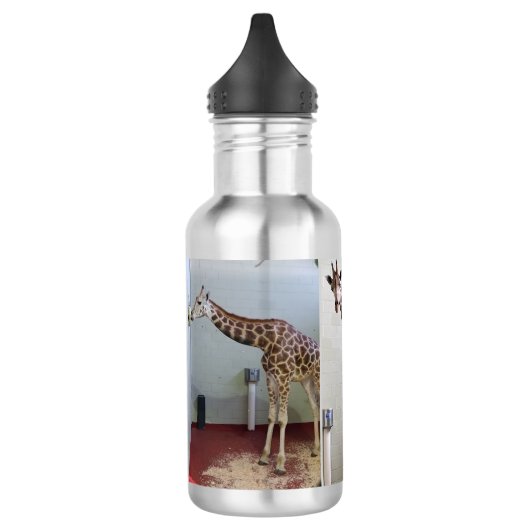 Waterflesje met warmtebreekbaar water waterfles  (Links)