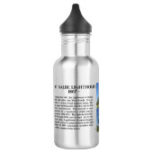 Waterflesje van grote vuurtoren waterfles  (Links)