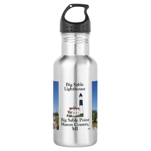 Waterflesje van grote vuurtoren waterfles (Voorkant)