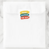 Waterflesje Vierkante Sticker (Tas)