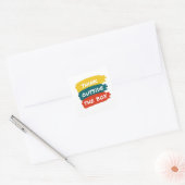 Waterflesje Vierkante Sticker (Envelop)